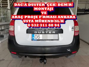 Dacia duster çeki demiri TAKMA MONTAJI VE ARAÇ Proje çizimi Firması ankara usta mühendislik 05323118894