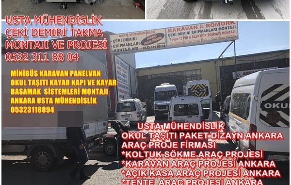 ARAÇ PROJE ANKARA ÇEKİ DEMİRİ TAKMA MONTAJI VE ARAÇ PROJE FİRMASI ANKARA-USTA MÜHENDİSLİK OSTİM